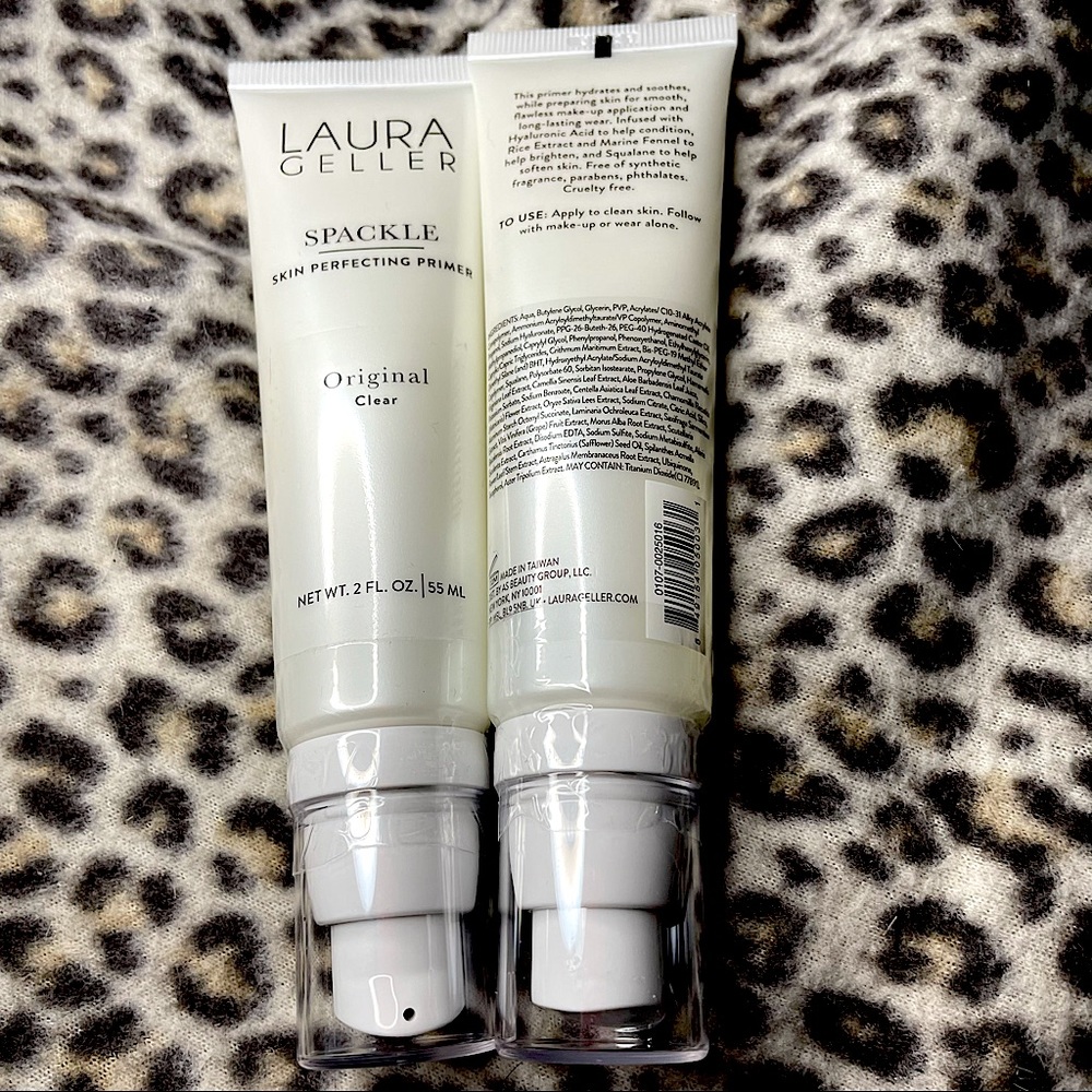 2x Laura Geller Spackle Primer, Clear 2 OZ Each